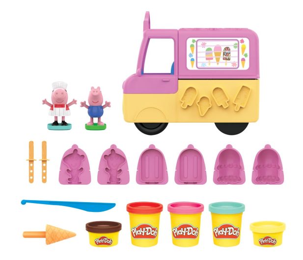Play-Doh Świnka Peppa Samochód z lodami - 1034851 - zdjęcie 2